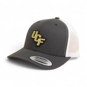UCF Knights YP Snapback Hat- Charcoal/ White